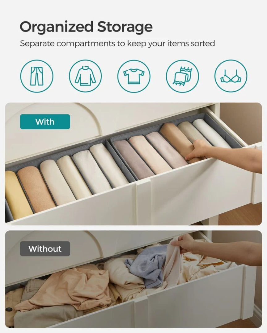 Large Wardrobe Clothes Organizers Set Of 2, 4 Or 6
