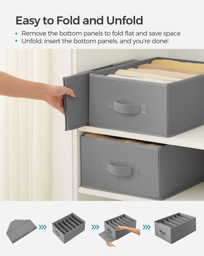 Large Wardrobe Clothes Organizers Set Of 2, 4 Or 6