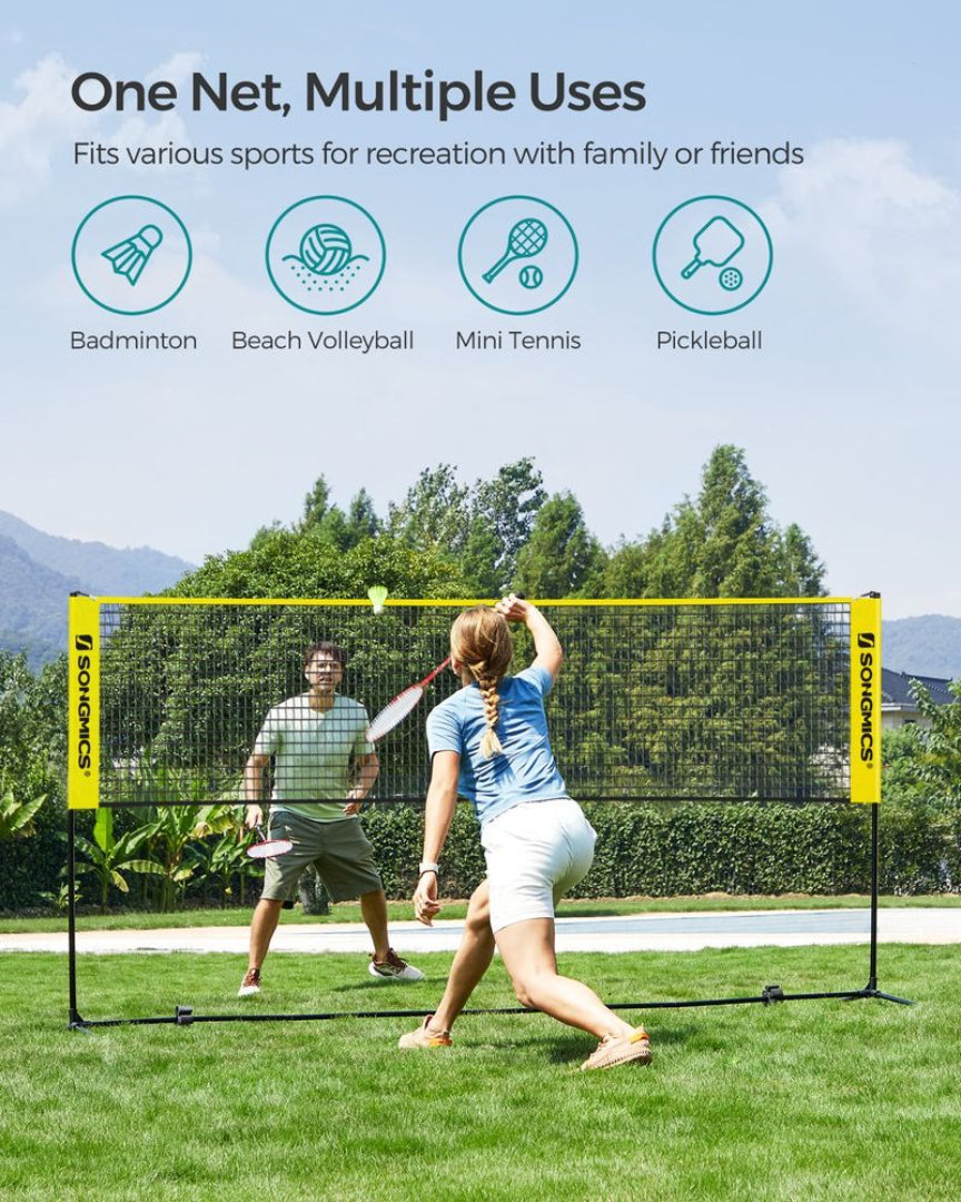 Badminton Net Portable Adjustable Height 35.4-61in Set