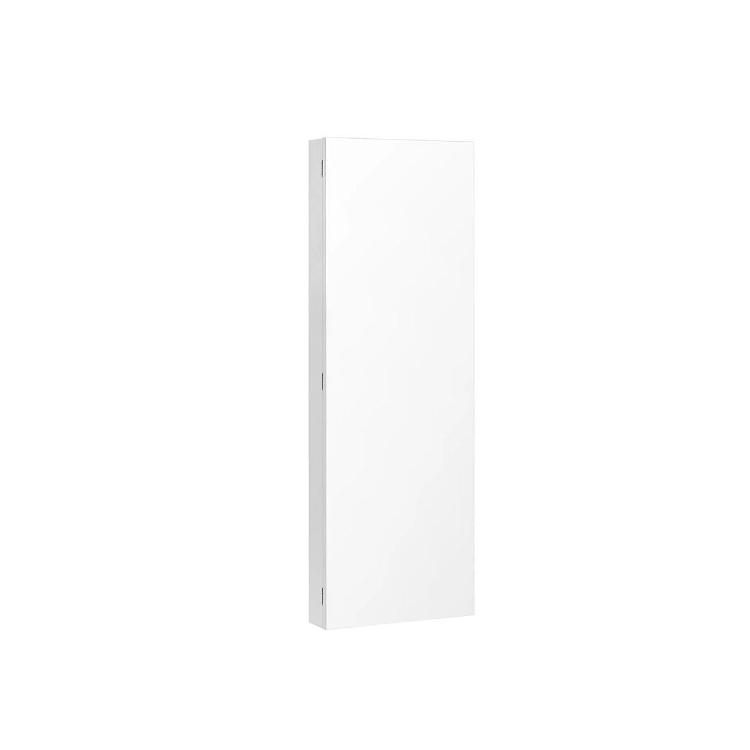 Lockable Mirror Jewelry Cabinet Armoire Wall Or Door Mounted