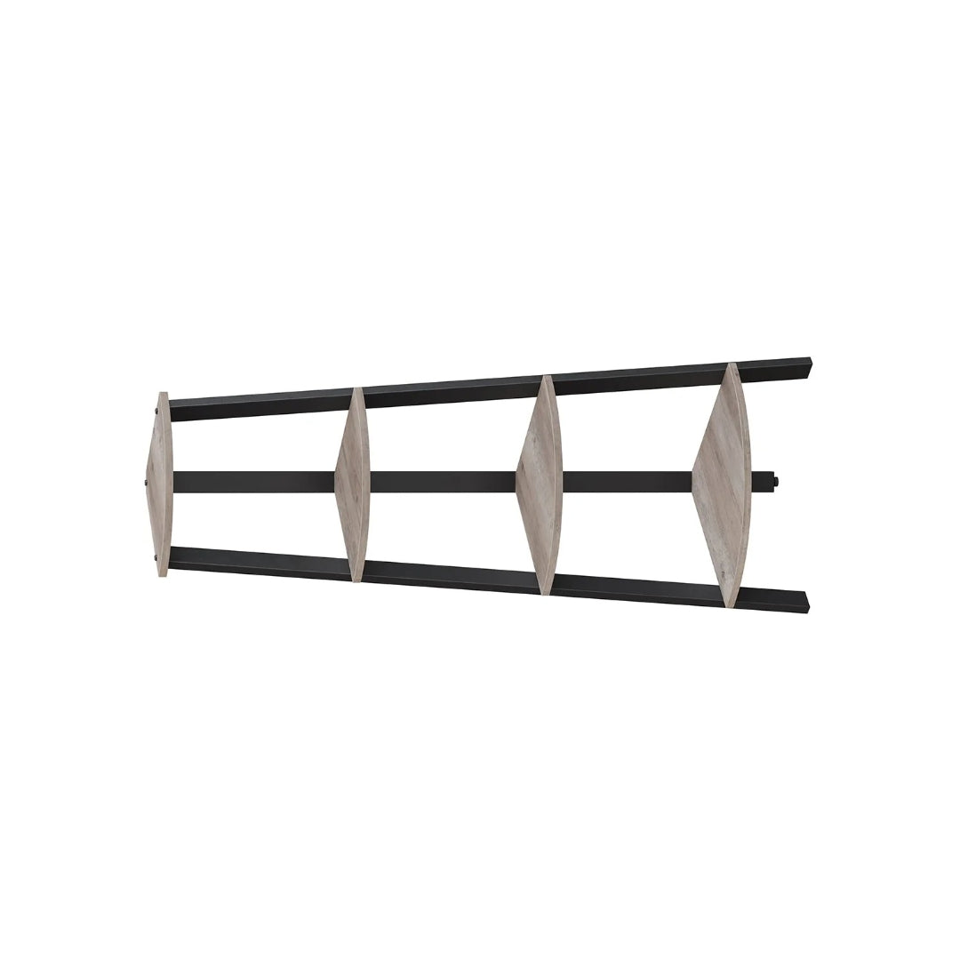 4 Tier Corner Bookshelf Industrial Storage Display Shelf
