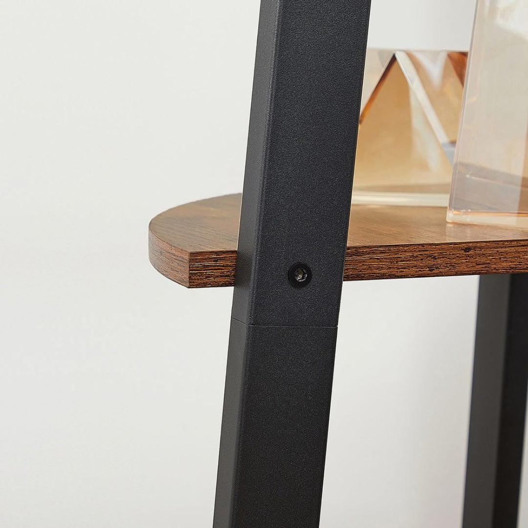 4 Tier Corner Bookshelf Industrial Storage Display Shelf