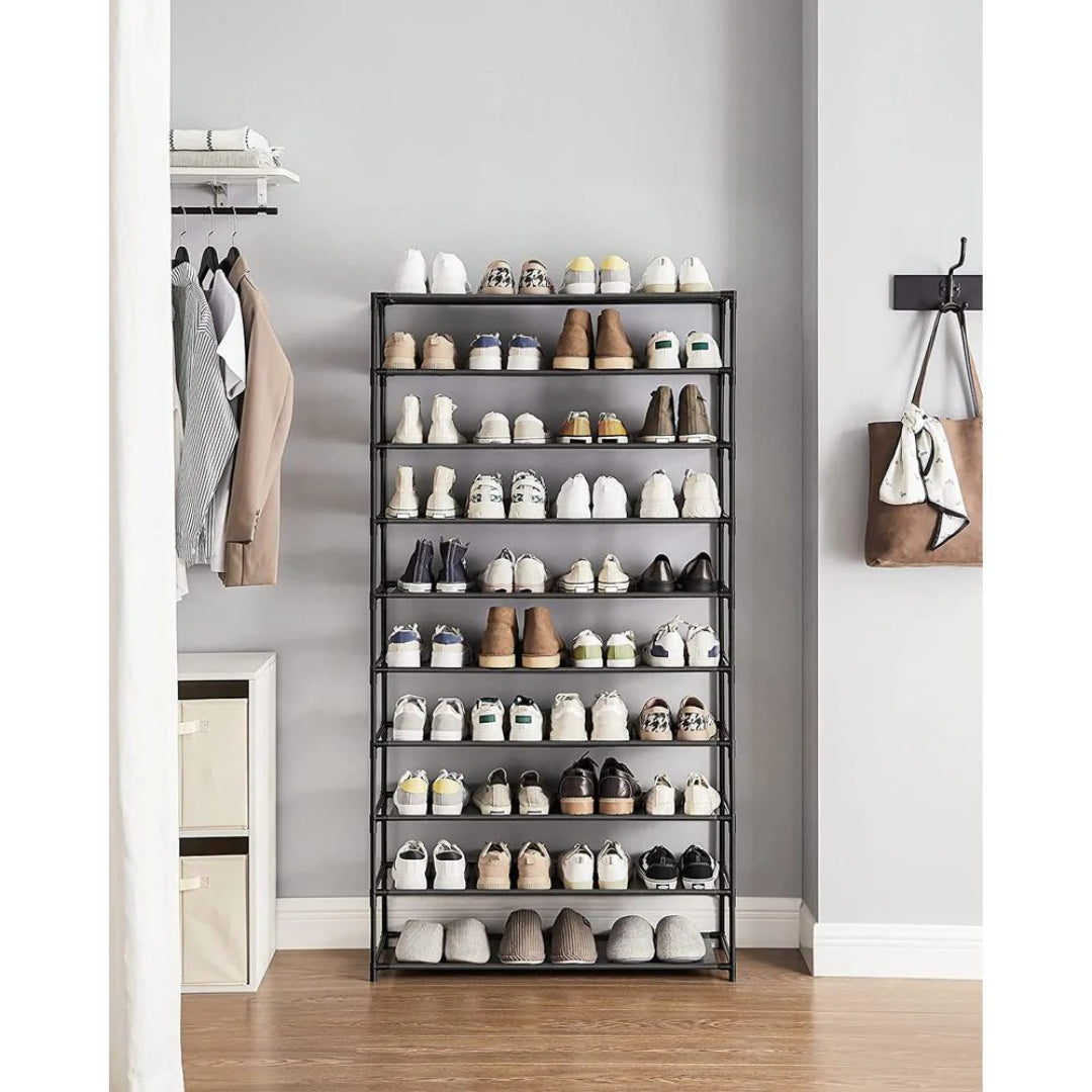 10 Tier Shoe Rack For Closet, Holds Up To 40 Pairs Organizer