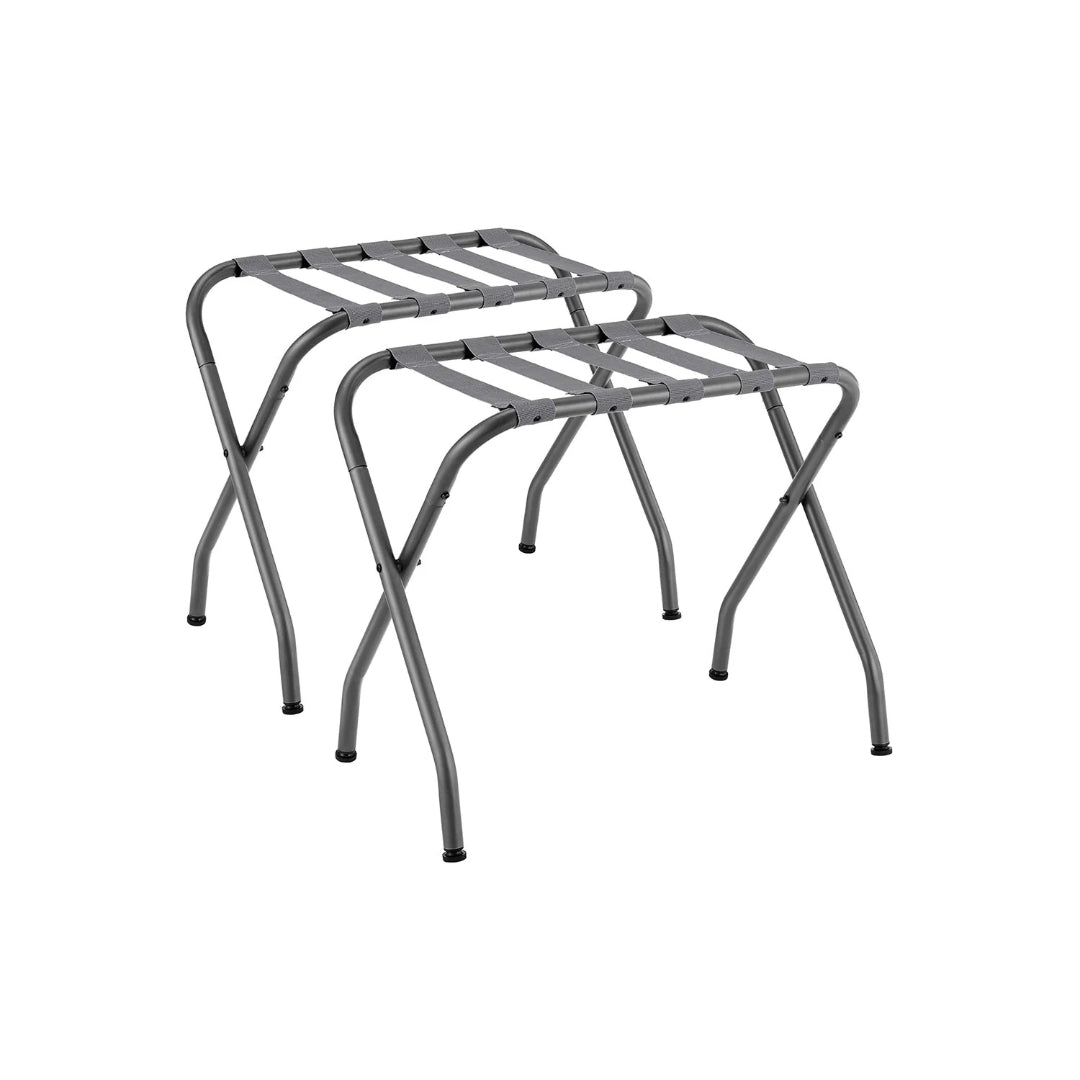 Folding Luggage Rack Steel Suitcase Stand For Guest Room