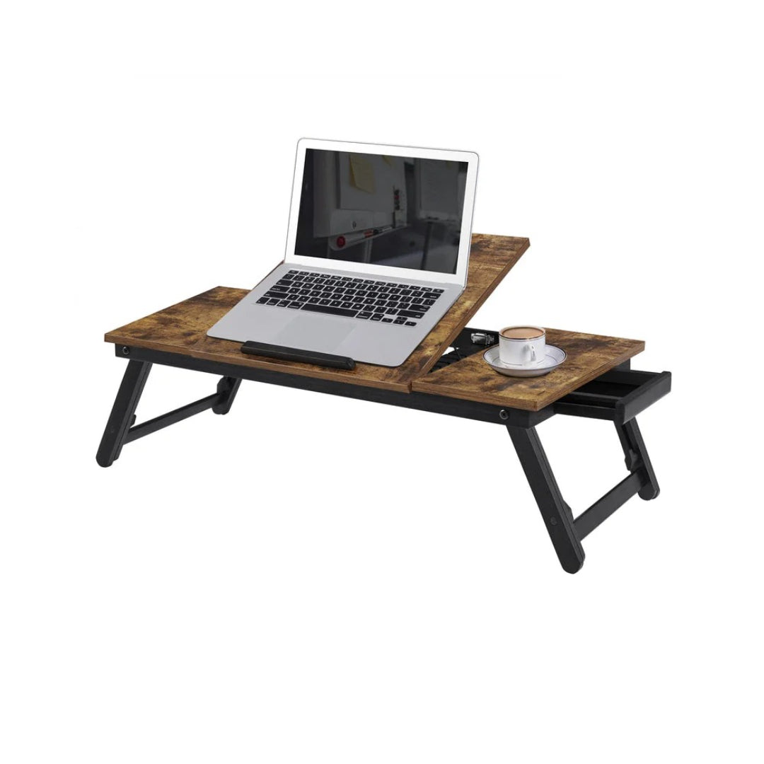 Adjustable Laptop Table With Tilt Top & Foldable Legs Bed Tray – product view 1 | Ridgefield New York