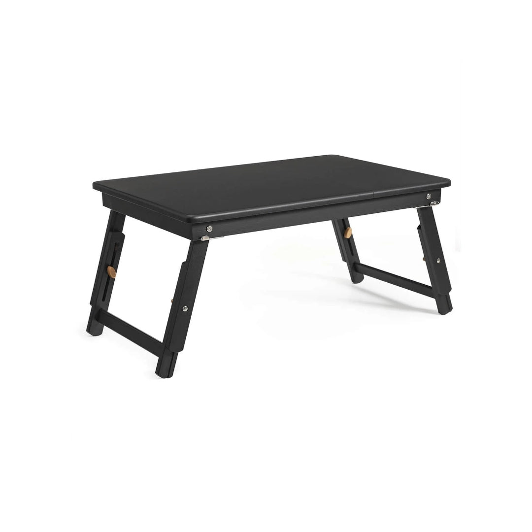 Bamboo Laptop Bed Desk With Tilting Top & Adjustable Height – product view 2 | Ridgefield New York