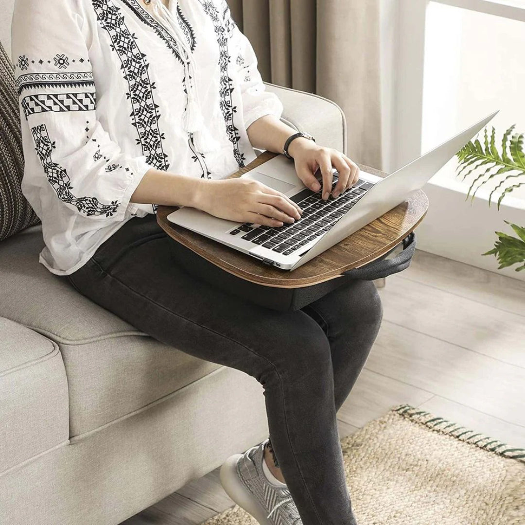 Laptop Table With Handle & Cushion – product view 2 | Ridgefield New York
