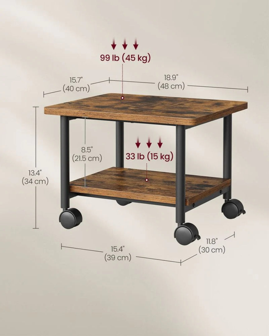 Under Desk Printer Stand With Wheels – product view 8 | Ridgefield New York