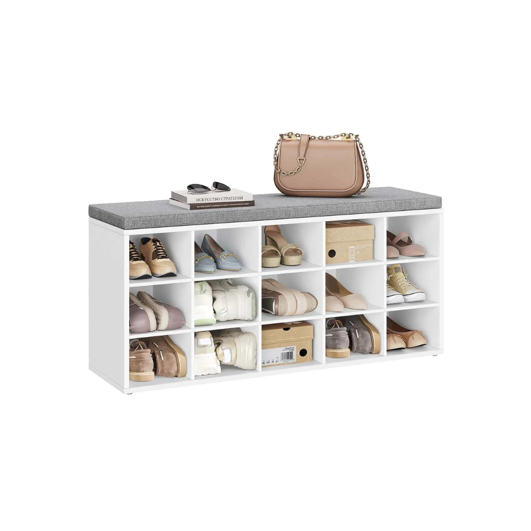Shoe Storage Bench With Cushion – product view 1 | Ridgefield New York